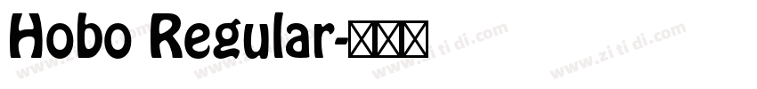 Hobo Regular字体转换